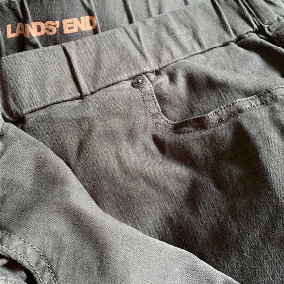 LANDSEND Wms Plus Size Elastic Semi High Rise Pull On Skinny Legging Jeans - Picture 3 of 7
